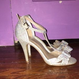 prom sparkly high heels